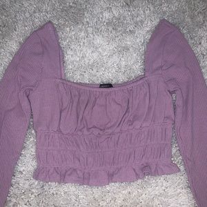 Forever 21 Ruffle Purple top